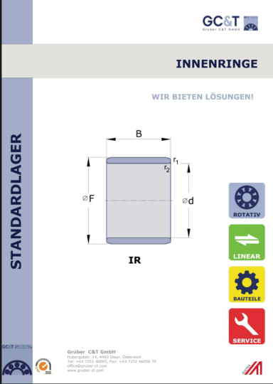 GCT Innenringe Produktbroschüre