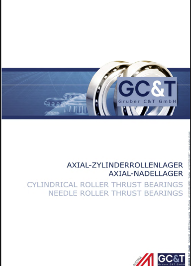 GCT Axial-Zylinderrollenlager Produktbroschüre