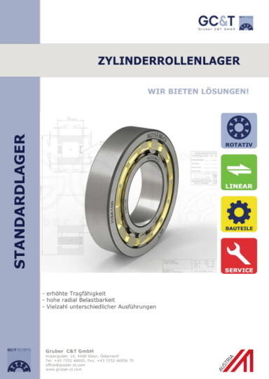 GCT Zylinderrollenlager Produktbroschüre